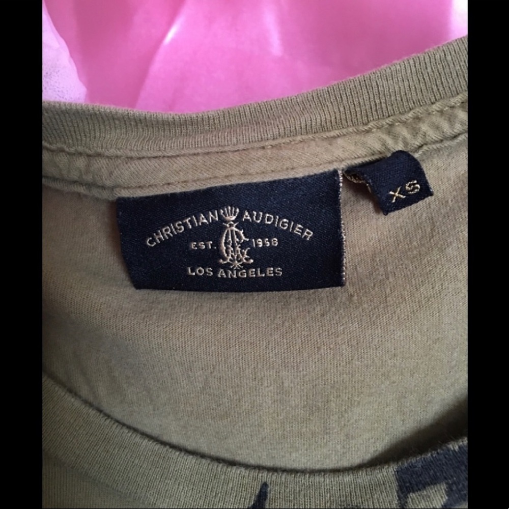 👑 Christian Audigier shirt Leopard green 👚 - Picture 5 of 6